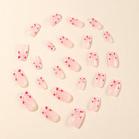 No.VN49 Red Love Fingernails Patch 24pcs/Set