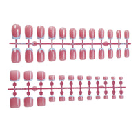 No.PSN109 Pink Contrast Hand & Toe Pair Set-48pcs