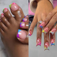 No.PSN57 Rainbow Hand & Toe Pair Set-48pcs