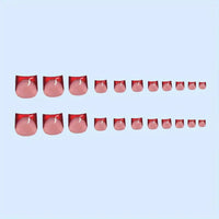 No.PSN6 Love Wine Red Hand & Toe Pair Set-48pcs