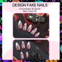 No.AW146 Halloween Blood Fingernails Patch 24pcs/Set