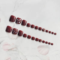 No.476 Red Toenails Patch 24pcs/Set