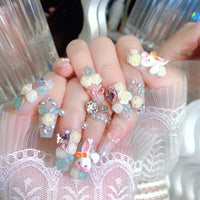 No.ET22 Fashion Bunny Fingernails Patch 24pcs/Set