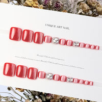 No.655 Fashion Cat's Eye Toenails Patch 24pcs/Set
