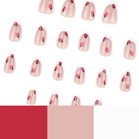 No.F430 Sweet Strawberry Fingernails Patch 24pcs/Set