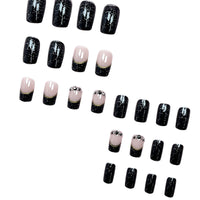 No.PSN59 Black Fingernails Pair Set-48pcs