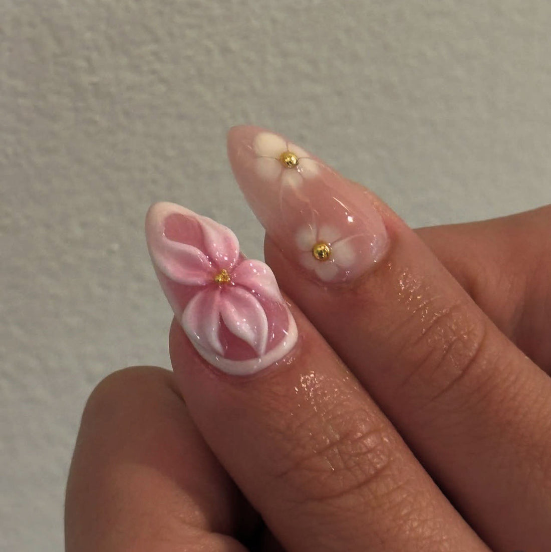 No.F487 3D Sweet Flowers Fingernails Patch 24pcs/Set