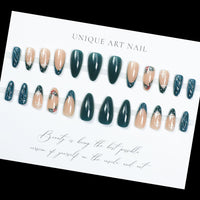No.F485 Christmas Tree Fingernails Patch 24pcs/Set