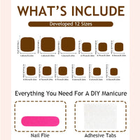 No.441 Glitter Toenails Patch 24pcs/Set