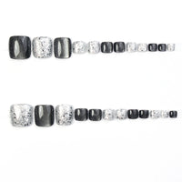 No.516 Grey Cat's Eye Toenails Patch 24pcs/Set