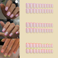 No.PSN106 Simple Nude Fingernails Three Set-72pcs