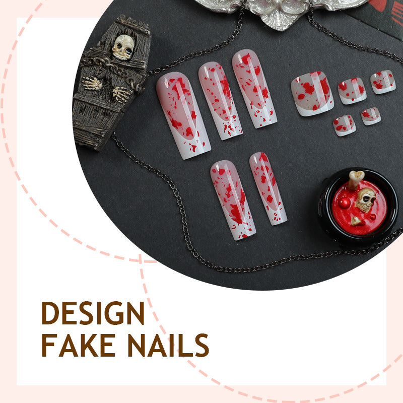 No.PSN165 Halloween Bood Hand & Toe Pair Set-48pcs