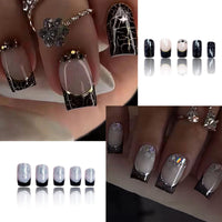 No.PSN59 Black Fingernails Pair Set-48pcs