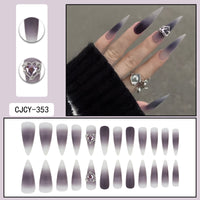 No.F544 Dark Love Fingernails Patch 24pcs/Set