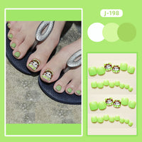 No.554 Green Girl Toenails Patch 24pcs/Set
