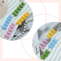 No.PSN105 Solid Color Fingernails Four Set-96pcs