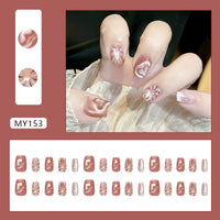 No.F328 Love Cat's Eye Fingernails Patch 24pcs/Set