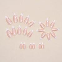 No.F246 Almond Fingernails Patch 24pcs/Set