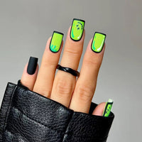 No.AW151 Halloween Green Fingernails Patch 24pcs/Set