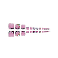 No.622 Leopard Flash Toenails Patch 24pcs/Set