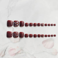 No.476 Red Toenails Patch 24pcs/Set