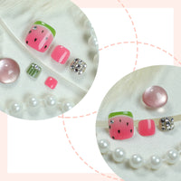 No.546 Watermelon Toenails Patch 24pcs/Set