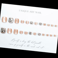 No.98 Flashing Brown Cat's eye Toenail 24pcs/Set