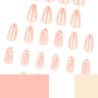No.F432 White Fresh Fingernails Patch 24pcs/Set