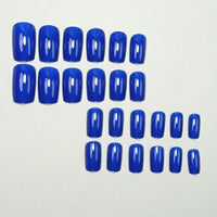 No.F361 Blue Fingernails Patch 24pcs/Set