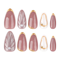 No.F519 3D Cat's Eye Shell  Fingernails Patch 24pcs/Set