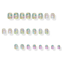 No.ET13 Colorful Eggs Fingernails Patch 24pcs/Set