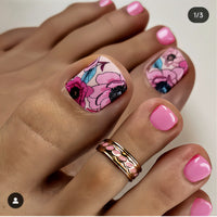 No.497 Rose Toenails Patch 24pcs/Set