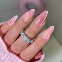 No.F315 Pink Fingernails Patch 24pcs/Set