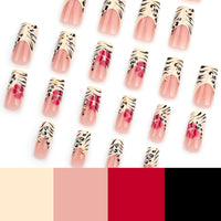 No.F323 Leopard Fingernails Patch 24pcs/Set
