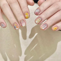 No.F313 Love Cartoon Flowers Fingernails Patch 30pcs/Set