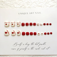 No.474 Cute Love Toenails Patch 24pcs/Set