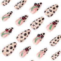 No.F368 Leopard Fingernails Patch 24pcs/Set