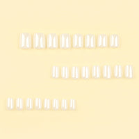 No.F318 White Fingernails Patch 24pcs/Set