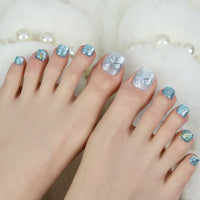 No.536 Blue Dream Cat's Eye Toenails Patch 24pcs/Set