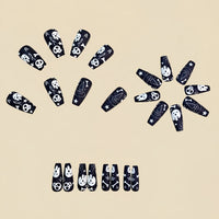 No.AW136 Halloween Ghost Skeleton Fingernails Patch 24pcs/Set