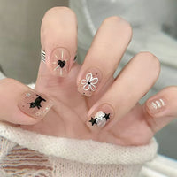 No.F441 Love Cartoon Cat Fingernails Patch 24pcs/Set