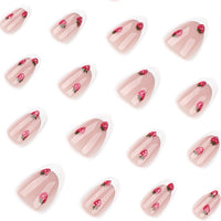 No.F430 Sweet Strawberry Fingernails Patch 24pcs/Set