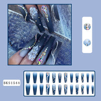 No.F259 Diamond Fingernails Patch 24pcs/Set