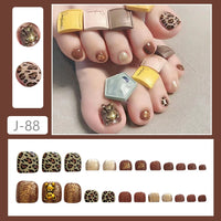 No.475 Leopard Bear Toenails Patch 24pcs/Set