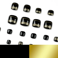 No.449 Black Toenails Patch 24pcs/Set