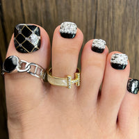 No.620 Black Toenails Patch 10pcs/Set