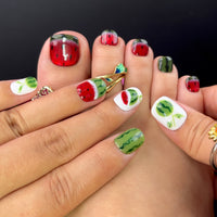 No.PSN84 Watermelon Cat's Eye Hand & Toe Pair Set-20pcs