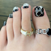 No.613 Black Toenails Patch 10pcs/Set