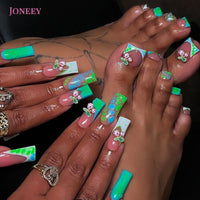 No.PSN126 Green Cherry Hand & Toe Pair Set-48pcs