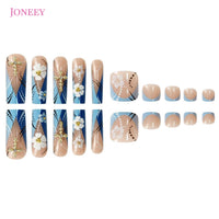 No.PSN130 White Flowers Hand & Toe Pair Set-48pcs